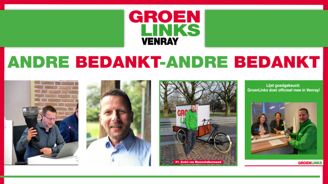 Aftreden André, bedankt André