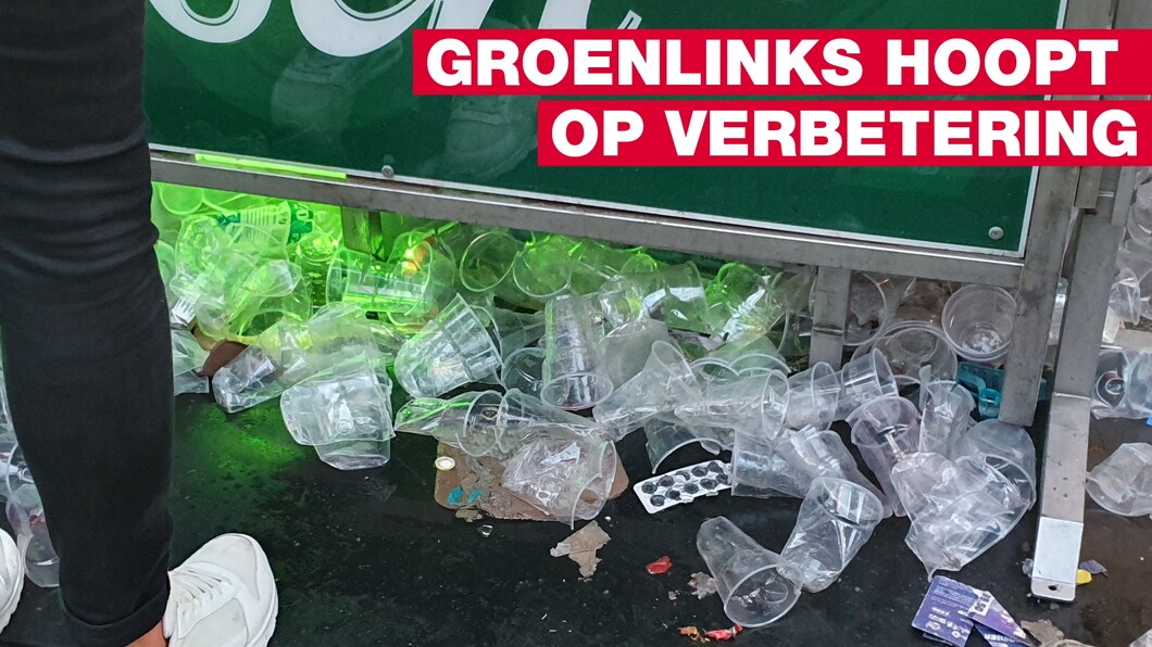 plasticafval tijdens de kermis