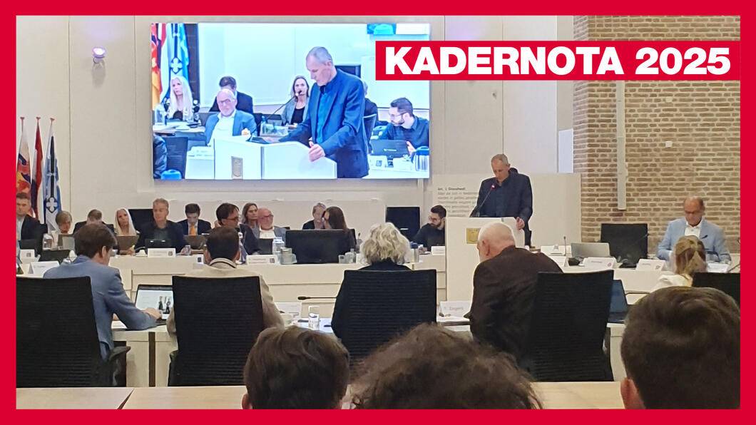 Toon tijdens kadernota 2025