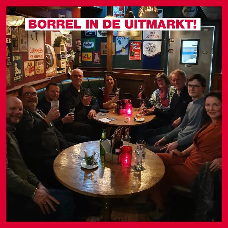 zetelwisselborrel Uitmarkt 24 maart