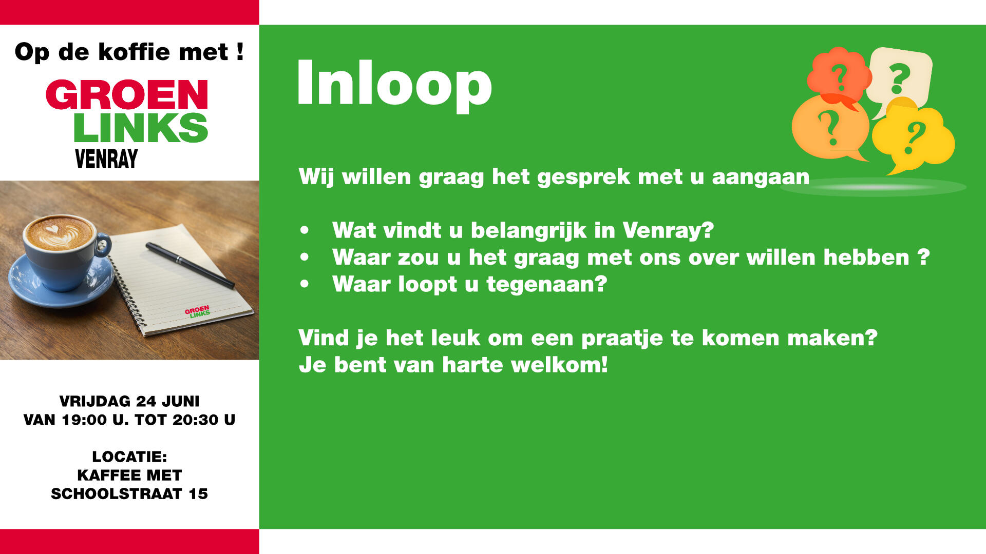 Inloop op de koffie