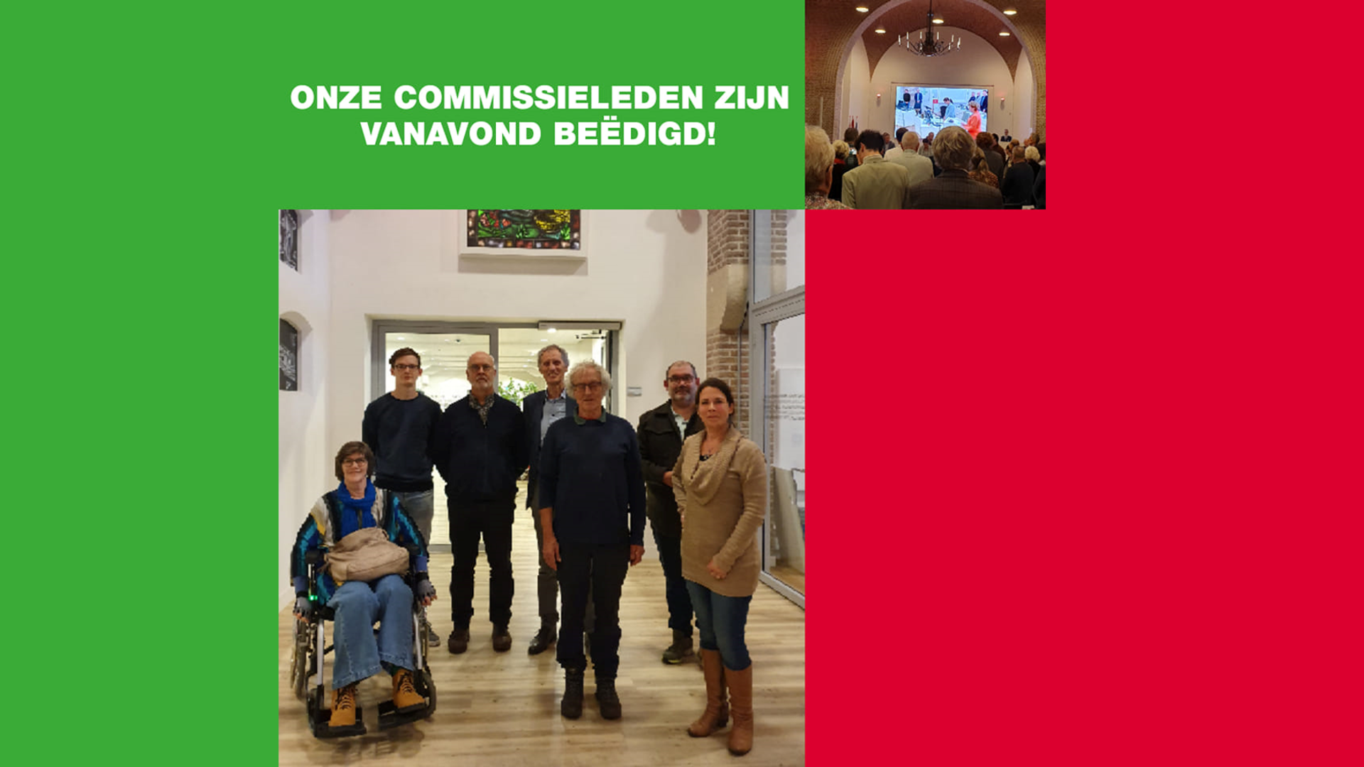 Beëdiging Commissieleden