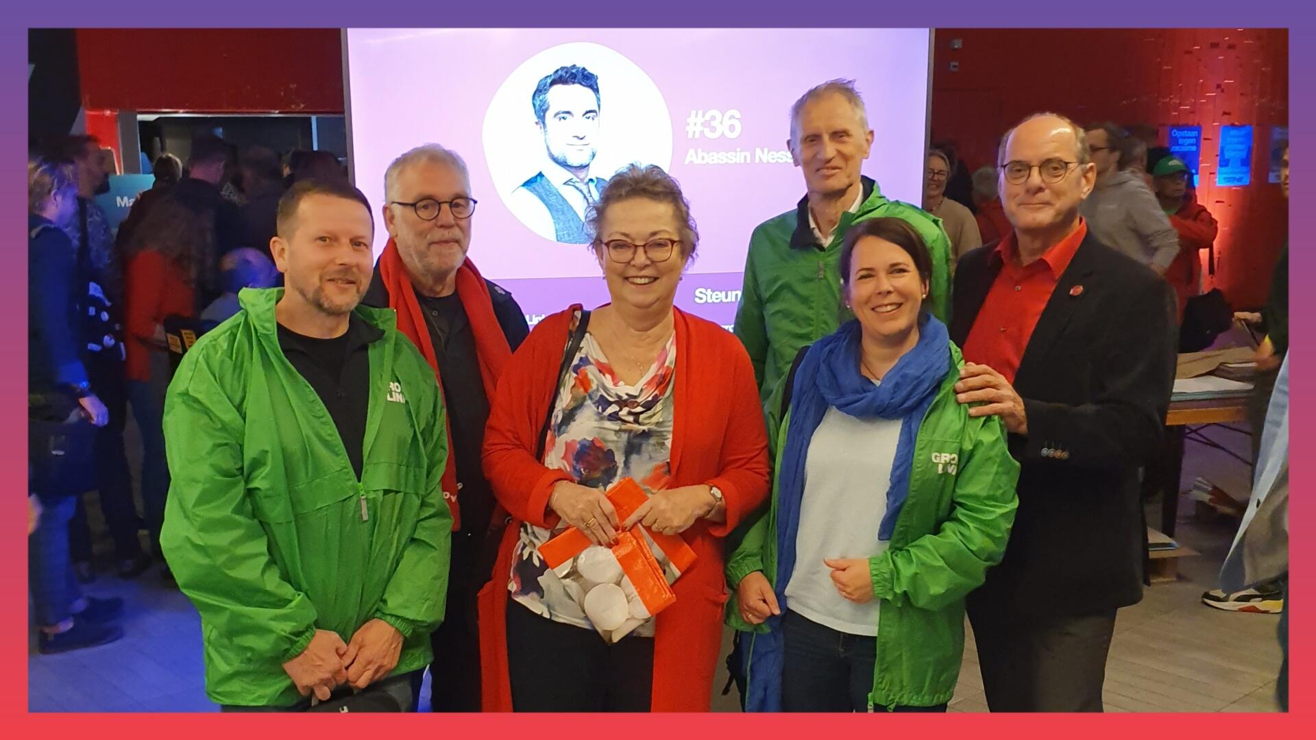 Afvaardiging GroenLinks Venray en PvdA Venray op het congres