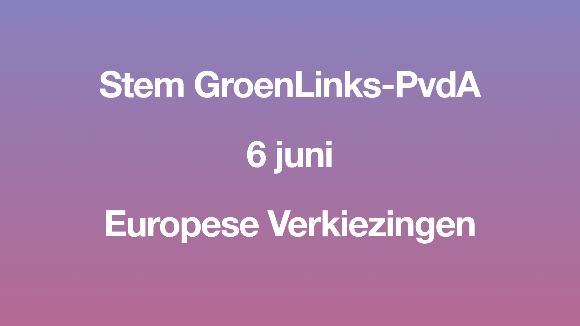 EP verkiezingen 6 juni 2024